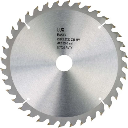 LUX HM-Kreissägeblatt Holz Ø 235 mm 36 Zähne LUX HM-Kreissägeblatt Holz Ø 235 Mm 36 Zähne -obi verkäufe 601998 2137 1