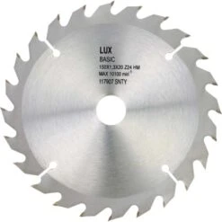 LUX HM-Kreissägeblatt Holz Ø 140 Mm 24 Zähne